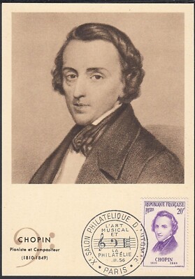 France 1956 - Mi Nr.: 1114 on Maxi Card. Theme: Music.(EB