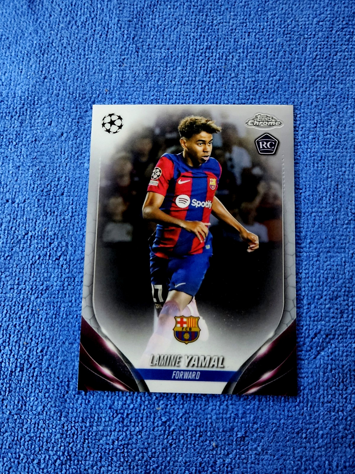 Lamine Yamal 2023-24 Topps Chrome UEFA Rookie #64 RC Classic Card GRADE ME 💙💙 view 9