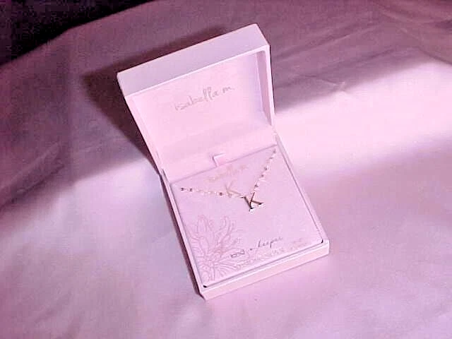 Isabella m initial necklace deals