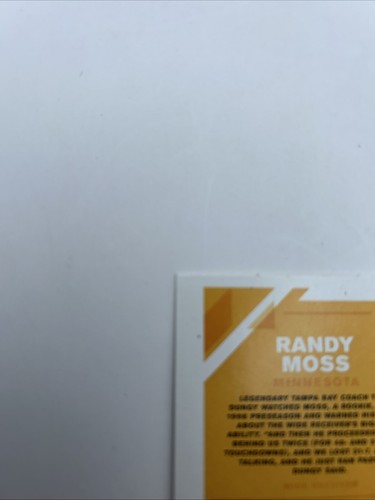 2019 Donruss Randy Moss Football Card No 161 Minnesota Vikings - Picture 9 of 12