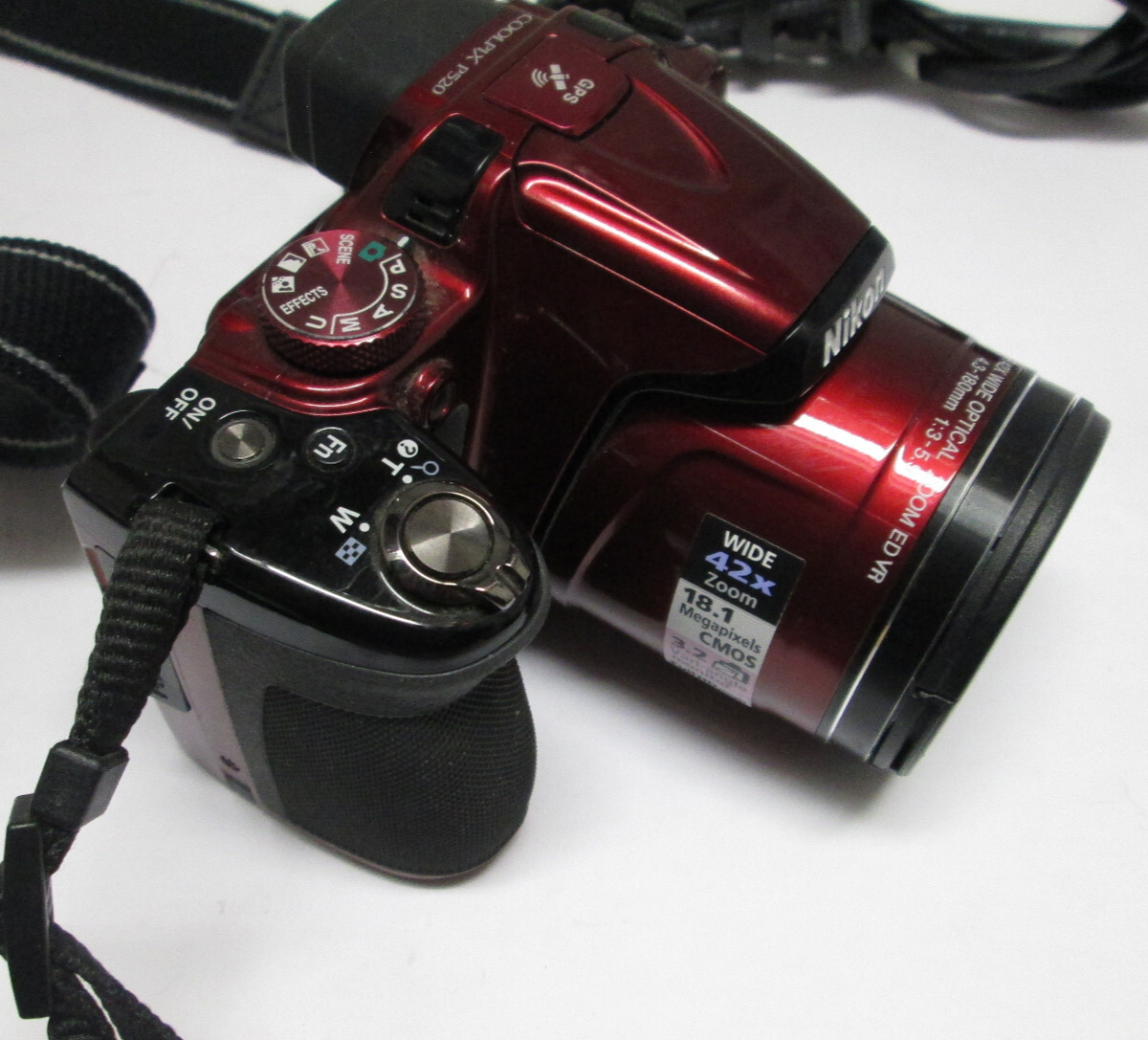 163 Nikon COOLPIX P520 レッド ジャンク 163 Nikon COOLPIX