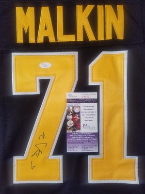 malkin signed jersey