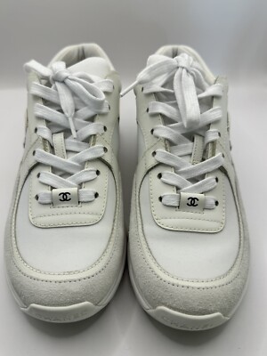 シャネルCCスニーカー#36 Chanel CC Logo Sneakers Trainers Shoes White 36 | eBay