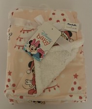 Disney Minnie Mouse Christmas Sherpa Baby Blanket