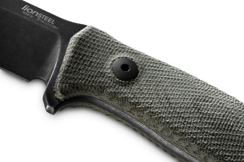 LionSteel M5 CVG BLACK Hunter Jagdmesser Sleipner Stahl Canvas Micarta Cordura - Bild 3 von 7