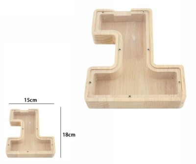 Box Kiste Naturholz mit Vitrine Nummer 1 Münzbox dfh