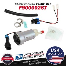 For Walbroti F90000267 450lph High Performance E85 Fuel Pump Flex Hosekit New