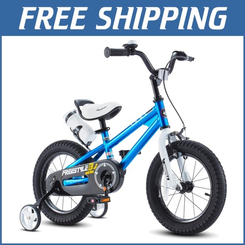 Freestyle Kids Bike with Training Wheels - Adjustable 12-18 Inch for Toddlers