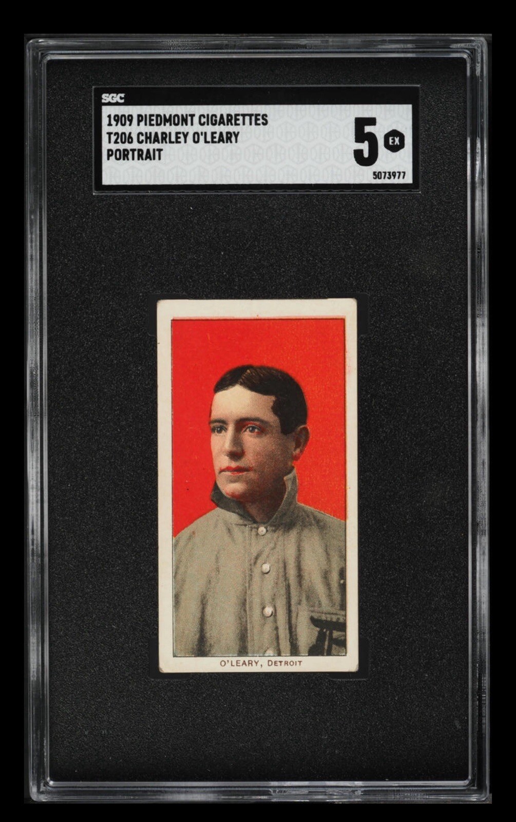1909-11 T206 Charley O’Leary Portrait SGC 5 