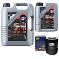 MotoröL Set Top Tec 4310 0W-30 Liqui Moly 6 Liter + ÖLfilter FüR Mitsubishi L200