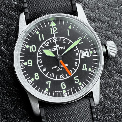 FORTIS FLIEGER CLASSIC GMT 621.10.148 (var. 620.10.46) Pilot Pro Automatik Swiss