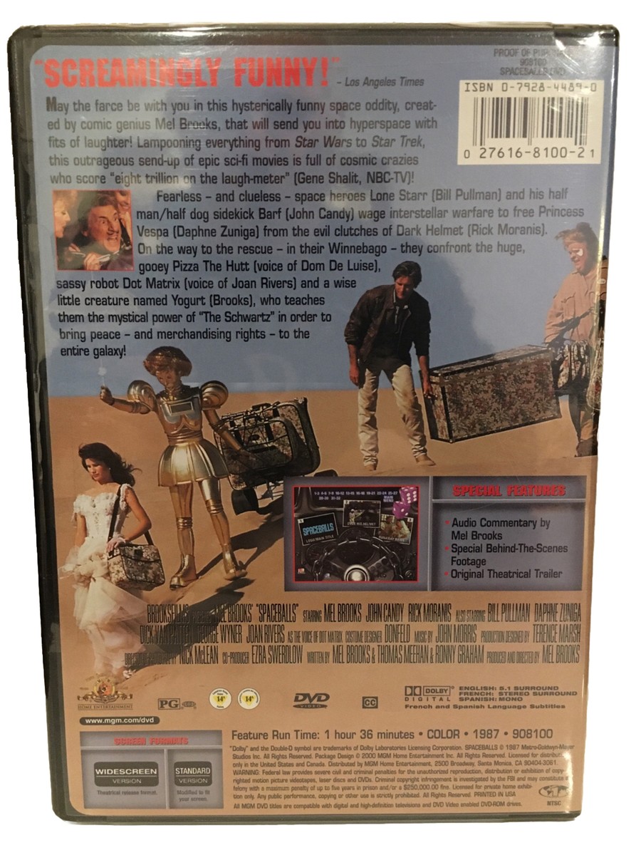 Spaceballs (DVD 2009) Mel Brooks! John Candy! Rick Moranis! Extras