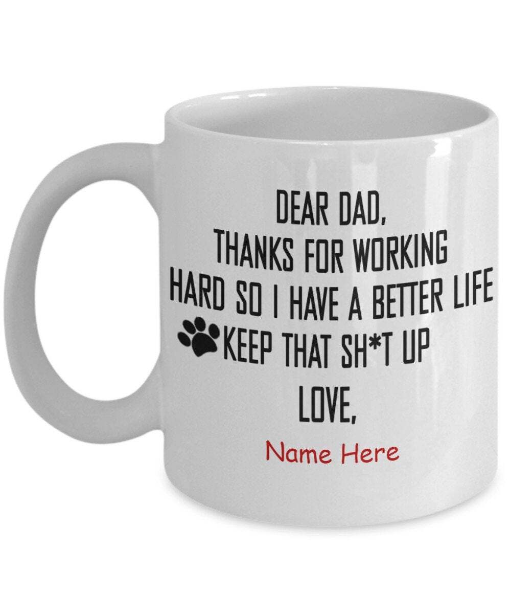 Cat Dad Custom Mug 1 Coffee Mug