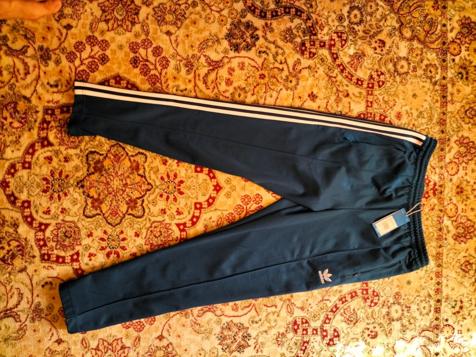adidas originals men's tracksuit medium     Adidas Beckenbauer TP Navy Blue   M image 5