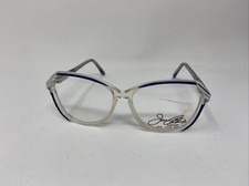 JOAN COLLINS EYEWEAR J237 BLUE MARINE 51/14/135 FLEX HINGE EYEGLASSES DC69