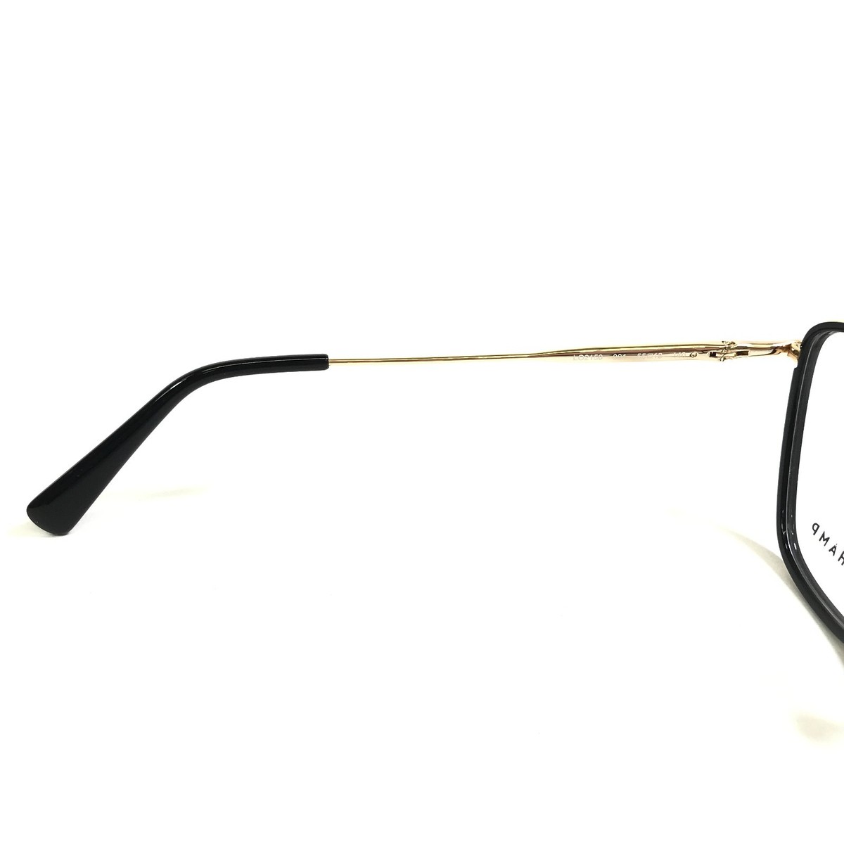 Longchamp Lo2150 001 Black Gold Authentic Eyeglasses 55-18-140 Longchamp Eyeglasses Frames LO2150 001 Black Gold Cat Eye  main image 4