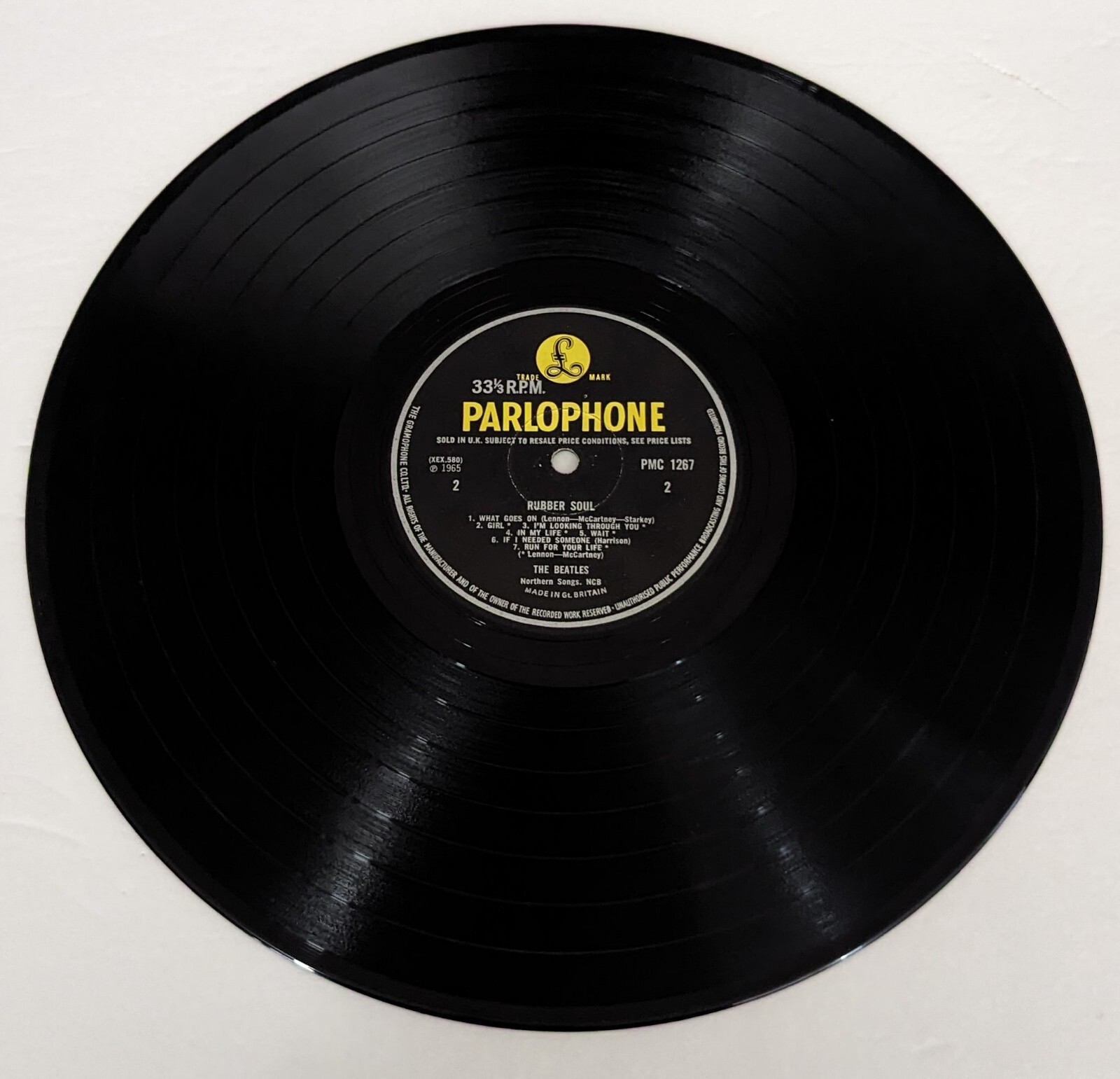 THE BEATLES 1st Press RUBBER SOUL LOUD CUT 1965 UK EXC SOUND BEAUTIFUL