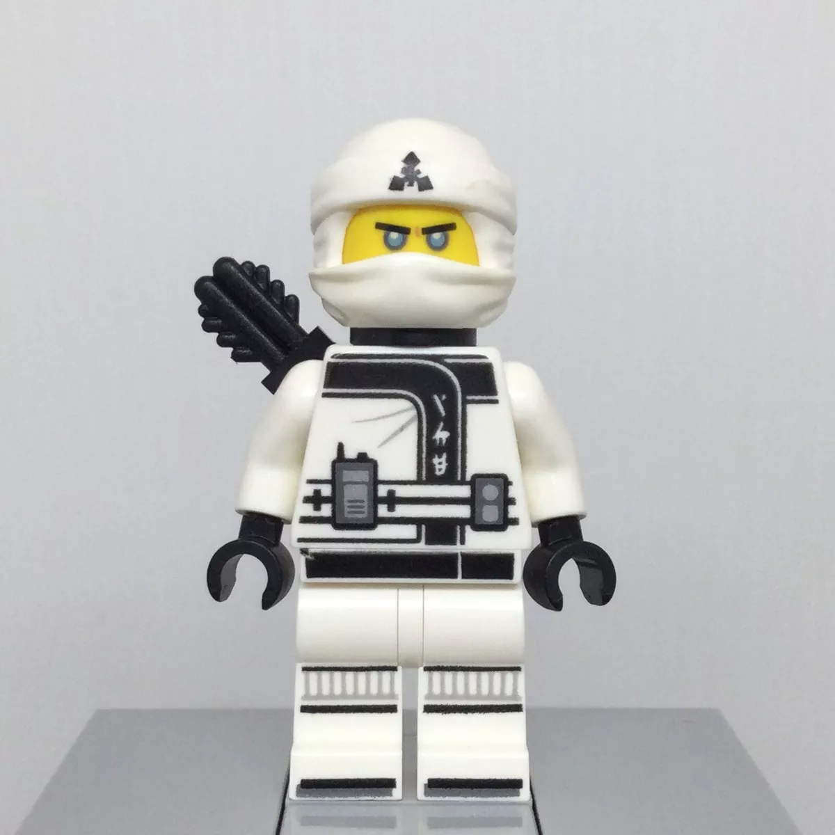LEGO Ninjago Movie njo318 Zane Black Quiver Ninja in White Minifigure