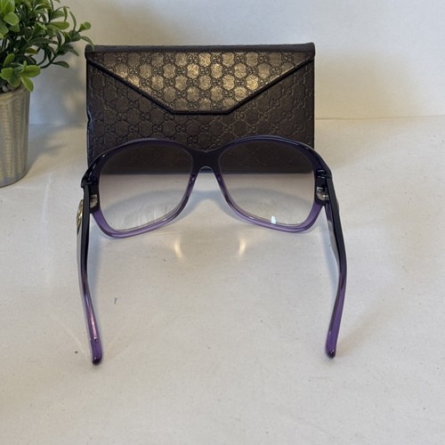 Gucci occhiali da sole vintage viola nero oversize grandi GG 2934/S RGZS0 62-15-120 - Foto 5 di 15