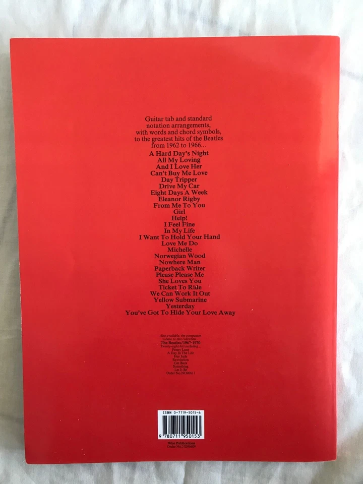THE BEATLES / 1962 - 1966 by Beatles Authentic Guitar Tab Edition. V/good cond. - image 2 of 4