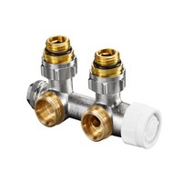 "Oventrop Anschlussarmatur Multiblock T Eckform Mit Voreinstellung Ag 3/4\""