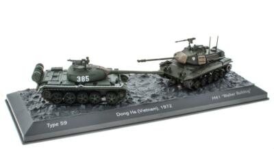 Box von 2 Militärfahrzeug 1:72 Vietnam : Type 59 vs M41 Walker Bulldog - T904