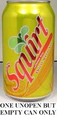 Phoenix Arizona Li'l Squirt Citrus Grapefruit Soda USA 2011 UNOPEN EMPTY 12ozCan