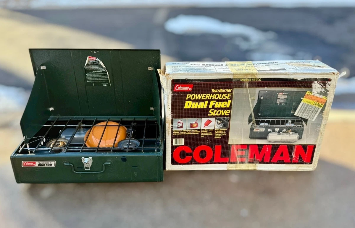 バーベキュー・調理用品 Coleman Dual Fuel Camp Stove 424-700 Coleman Guide Series 424 Dual Fuel 2-Burner Camp Stove, 14,000