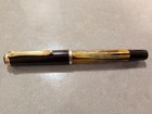 Vintage Pelikan 400 in Tortoiseshell Brown & Gold 14c 585 Oblique Med Gold Nib — photo 1