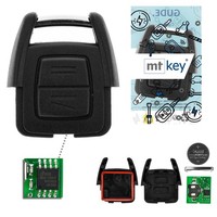 Funk SchlüSsel 434MHZ FüR Opel Astra G Zafira A Omega B Sintra Vectra B 2 Tasten