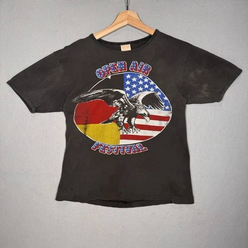 Open Air Festival Germany Neil Young Jethro Tull Vintag 1980s vintage concert t-shirt, vintage, single stitch, B+ condition