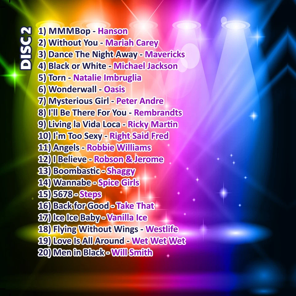 90's Karaoke. Mr Entertainer Big Hits Double CD+G/CDG Disc Set. Nineties - Image 3 of 3