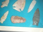 10 X 10   in.     FRAMED SHADOWBOX ARROWHEADS FROM  OKLAHOMA- IL. — photo 3