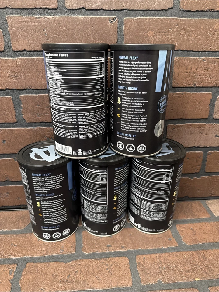 5 件 Animal Flex 通用营养 44 包联合健康葡萄糖胺 MSM 亚麻油 — 第 3/3 张图片