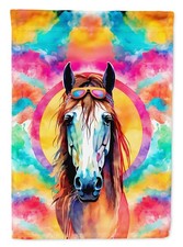 Caroline's Treasures Hippie Animal Horse Garden Flag DAC3997GF