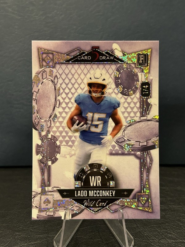 💥2024 Wild Card Stacked 5 Card Draw Ladd McConkey 1/4 RC💥