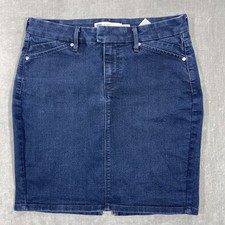 Levis Womens 8/29 Dark Wash Denim Jean Mini Skirt