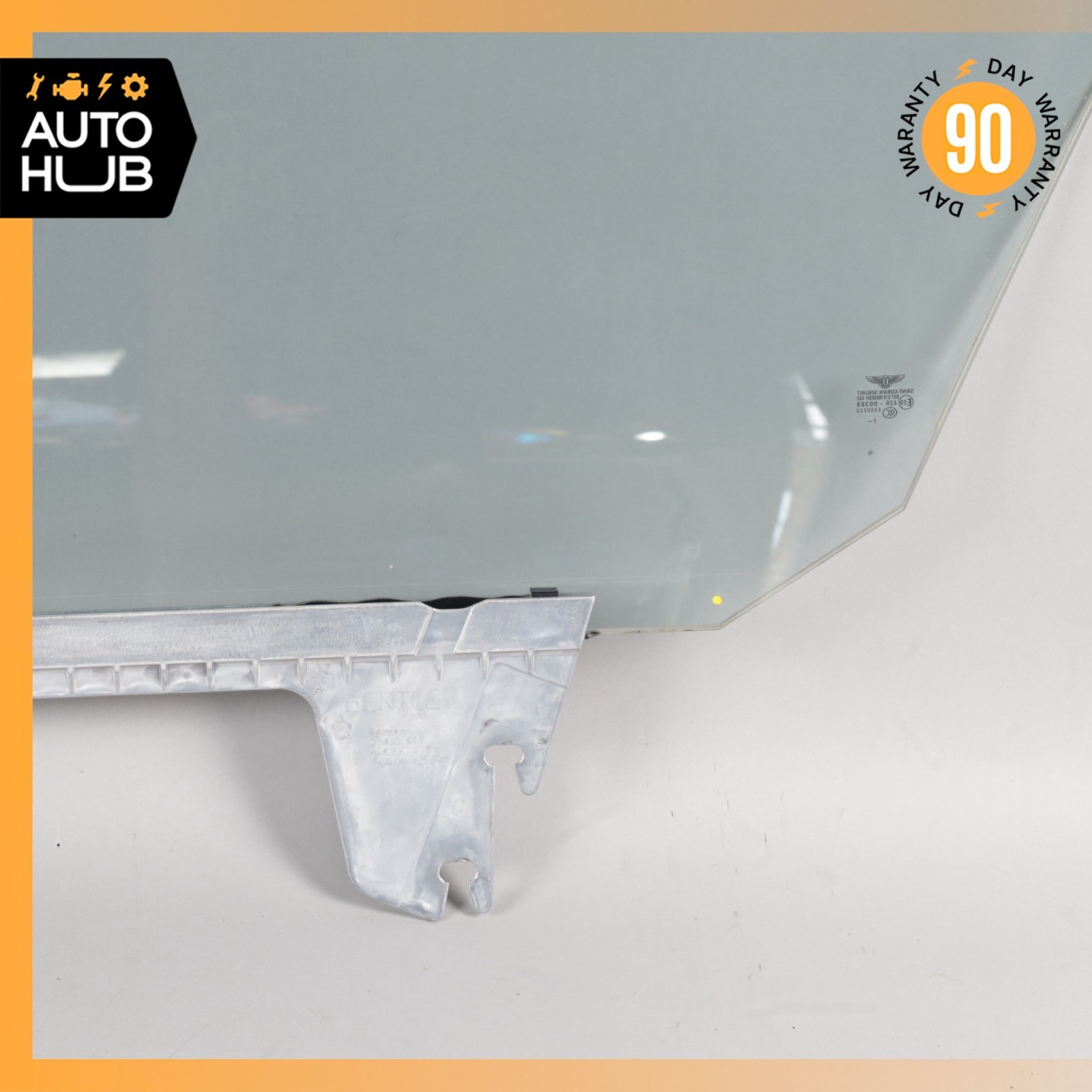 03-10 Bentley Continental GT Coupe Front Right Door Window Glass OEM 87k