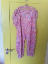 Sommerhose in Rosa mit Paisley-Muster &ndash; Laura Torelli Collection &ndash; Gr. L