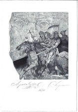HRISTO KERIN: Exlibris f�r G. Dumon, "Apocalypse"