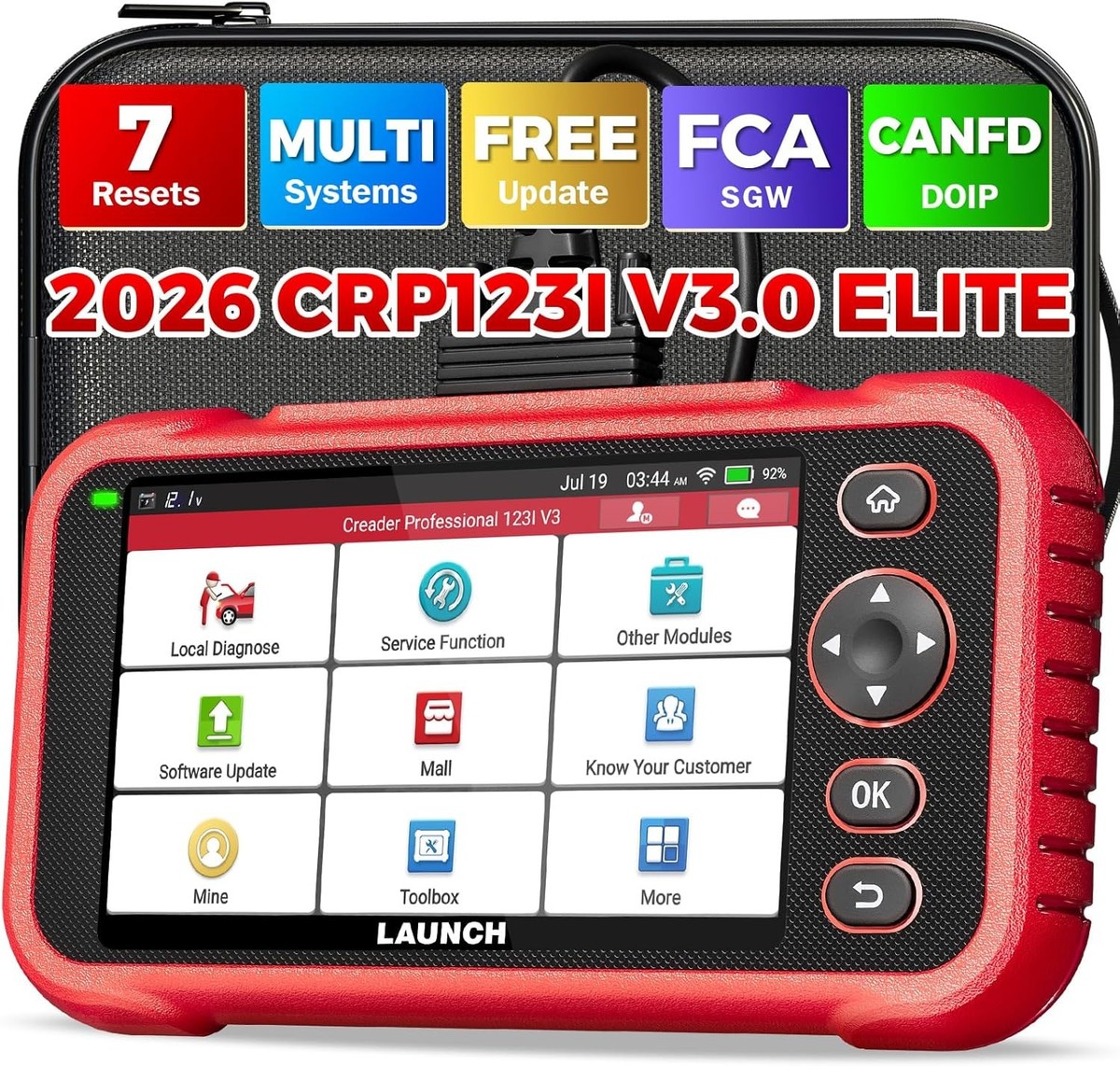 LAUNCH CRP123I V3.0 OBD Scanner ABS SRS Code Reader Check Engine