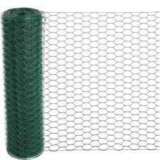 Chicken Wire 39.4IN x 78.8FT Green PVC Hexagonal Chicken Wire Garden Fence Ne... 1.18 per foot