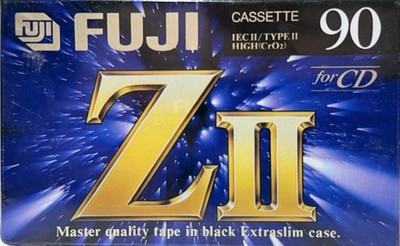 FUJI  ZII 90 MINUTE FACTORY SEALED TYPE II  HIGH BIAS CrO2 CASSETTE AUDIO TAPES
