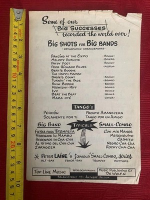 Vintage Sheet Music ''Mama Oye'' Conga For 1st Trombone