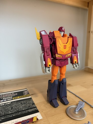 Autentico capolavoro Transformers Hot Rod Hasbro Rodimus MP28 takara tomy - Foto 5 di 7