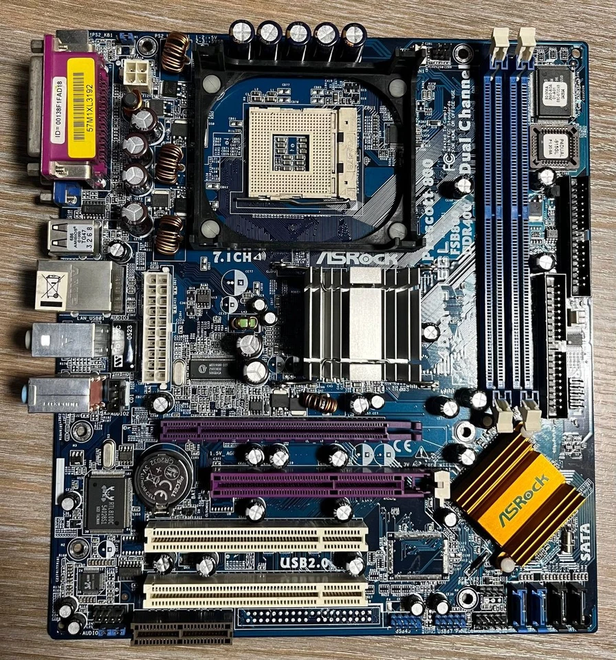 ASRock P4Dual-915GL PGA478 Motherboard + CPU 2.53 GHz + 1GB RAM. TESTED. - Image 2 of 4