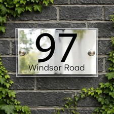 House Number Plaques Personalised Door Numbers Door Signs Custom Number Plate