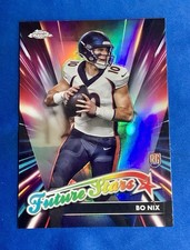 2024 Topps Chrome #FS-4 Bo Nix Future Stars Refractor RC