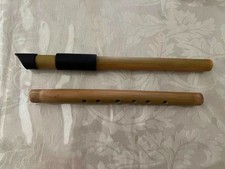 Handcrafted Tunable Bamboo Irish Tin Penny whistle set Bb/D Scale Natural Color