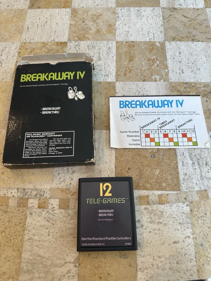 Atari 2600 Sears Tele-Games Lot CIB – Gatefold Target Fun, Asteroids & More - Image 2 of 4